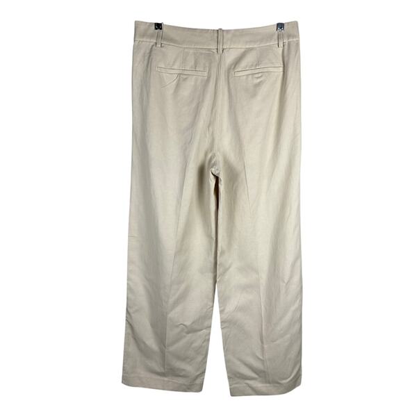 Madewell Slouchy Stretch Drapey Twill Trousers in‎ Stone Size 4 - Picture 8 of 11